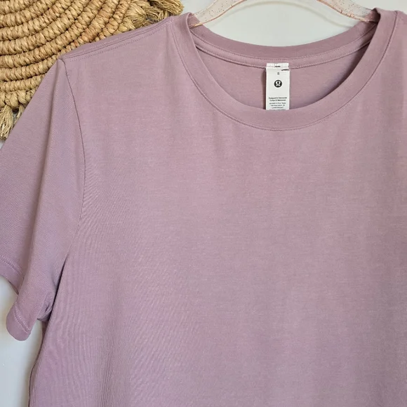 PACT Organic Ribbed Tee & LULULEMON Crew Love Tshirt Sustainable Top Lot Medium - Picture 12 of 15